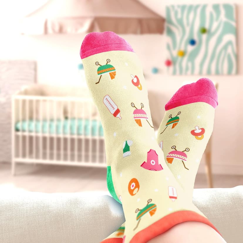 Pregnancy Gifts for New Mom, Dad, Grandma - Funny Socks For Expecting Dog Mom, Dog Dad - Stocking Stuffers B0FGJXDBSW