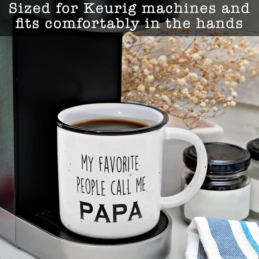 MAINEVENT Papa Coffee Mug, 11 oz, Ceramic, Funny, Best Papa Mug, Fathers Day Gift B09PSL3HZV