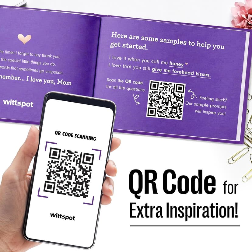 What I Love about Mom Book - Fill-in-the-Blank Book - Moms Christmas Gift from Daughter, Son, Kids - Birthday Gifts for Mom, Mothers, Women - Stocking Stuffer for Moms for Christmas, Mothers Day, Birthday & More