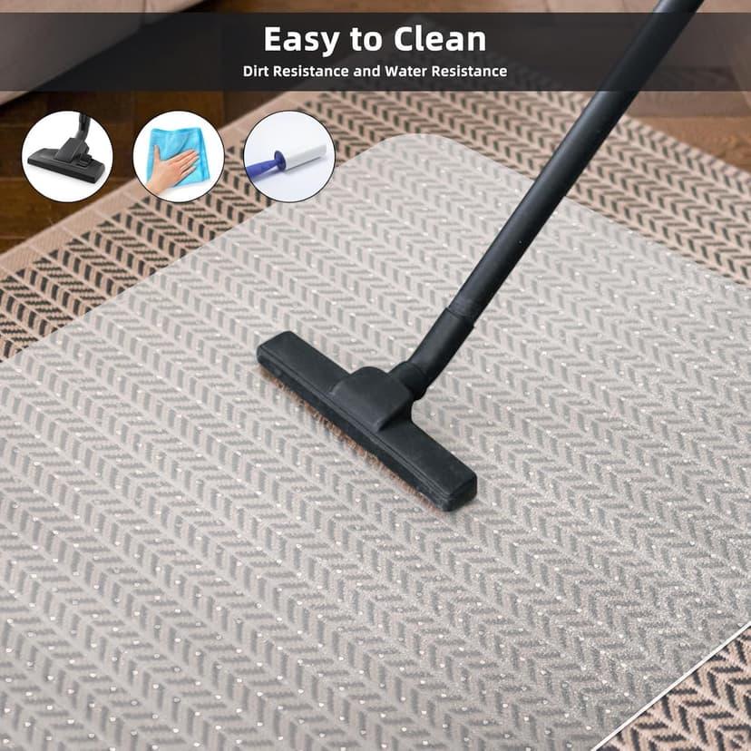 Office Chair Mat for Carpet Floor, Heavy Duty Desk Chair Mat for Low/No Pile Carpeted Floors, Anti Slip Carpets Protector for Home Office (48" x 30")