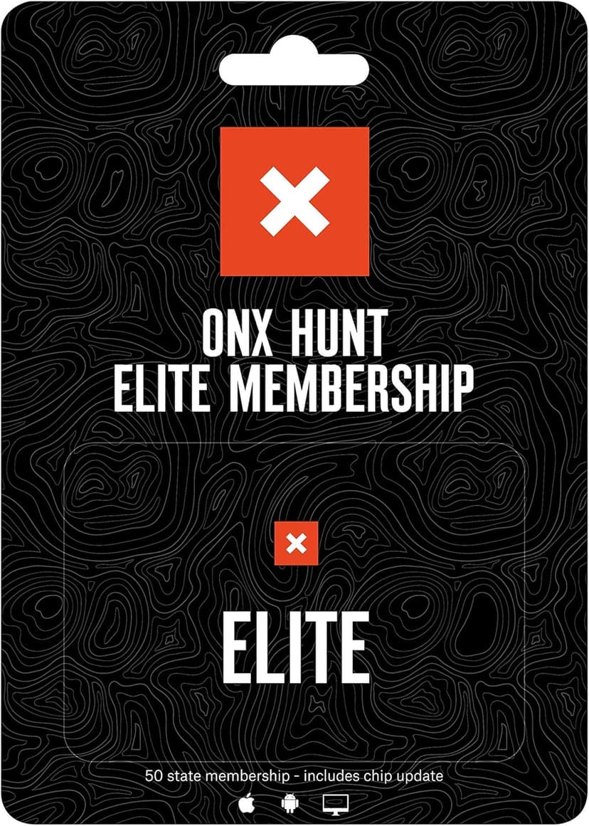onX Elite: Nationwide Digital Map Membership for Phone, Tablet, and Computer - Color Coded Land Ownership - 24k Topo - Hunting Specific Data - Updates Hunt Chip