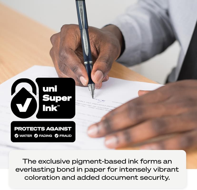 Uni-Ball Jetstream RT Pens - NY Times Wirecutter Best Pen for Over a Decade - Pack of 3 Black Fine Point Pens, 0.7mm - Back to School Pens, Ballpoint Pens