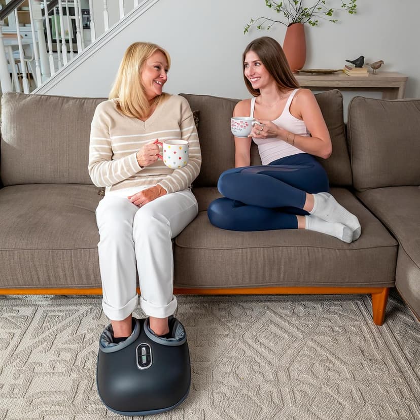 Nekteck Shiatsu Foot Massager with Heat, FSA Eligible Deep Kneading Therapy Air Compression, HSA Feet Massage Improve Blood Circulation Foot Wellness Soothing Pain Relief, Relax for Home Office Use