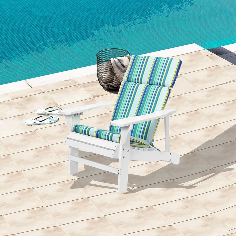 Adirondack Chair High Density Foam Cushions,High Back Outdoor Rocking Chair Cushion