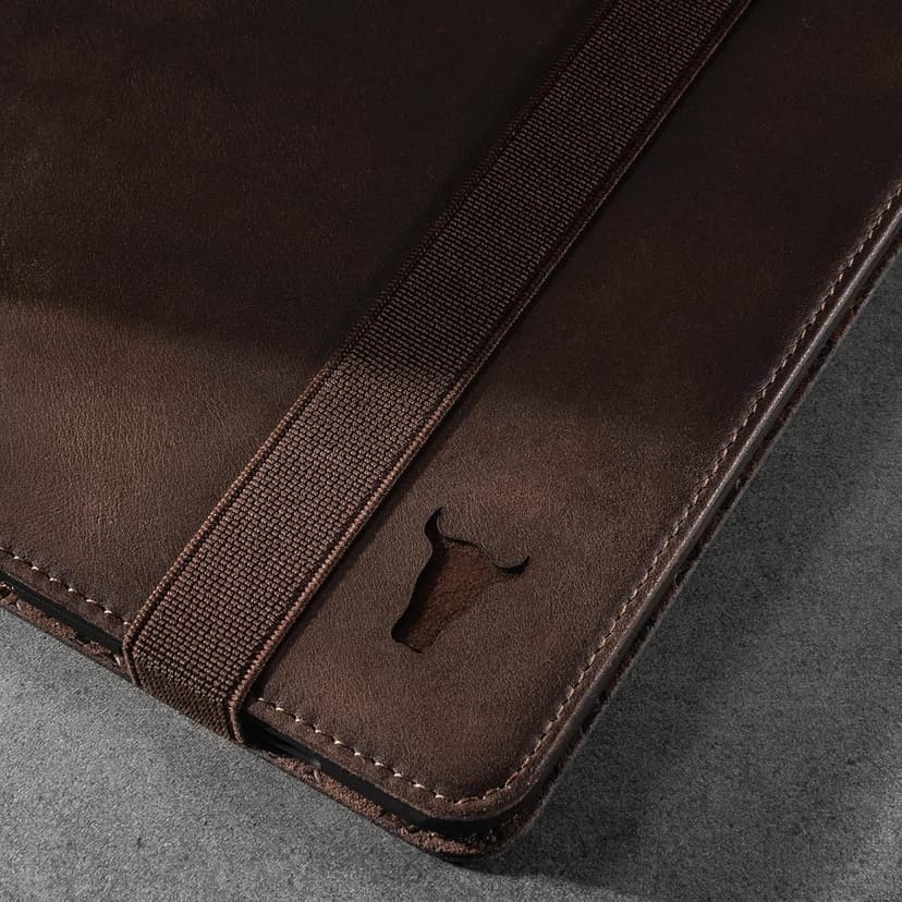 TORRO Case Compatible with iPad Pro 11” 4th / 3rd / 2nd / 1st Gen - Genuine Leather iPad Pro 11 2022 Case with Stand Function, Apple Pencil Connectivity and Wake Sleep Function (Dark Brown)