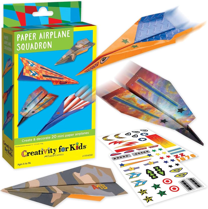 Creativity for Kids Paper Airplane Kit, Make 20 Airplanes B00A3H81LK