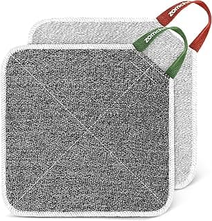 ZOMCHI 2 Count Wash Cloths, Exfoliating Washcloth with Dual Texture for Face and Body, Exfoliating Wash Cloth for Showering (Deep and Gentle)