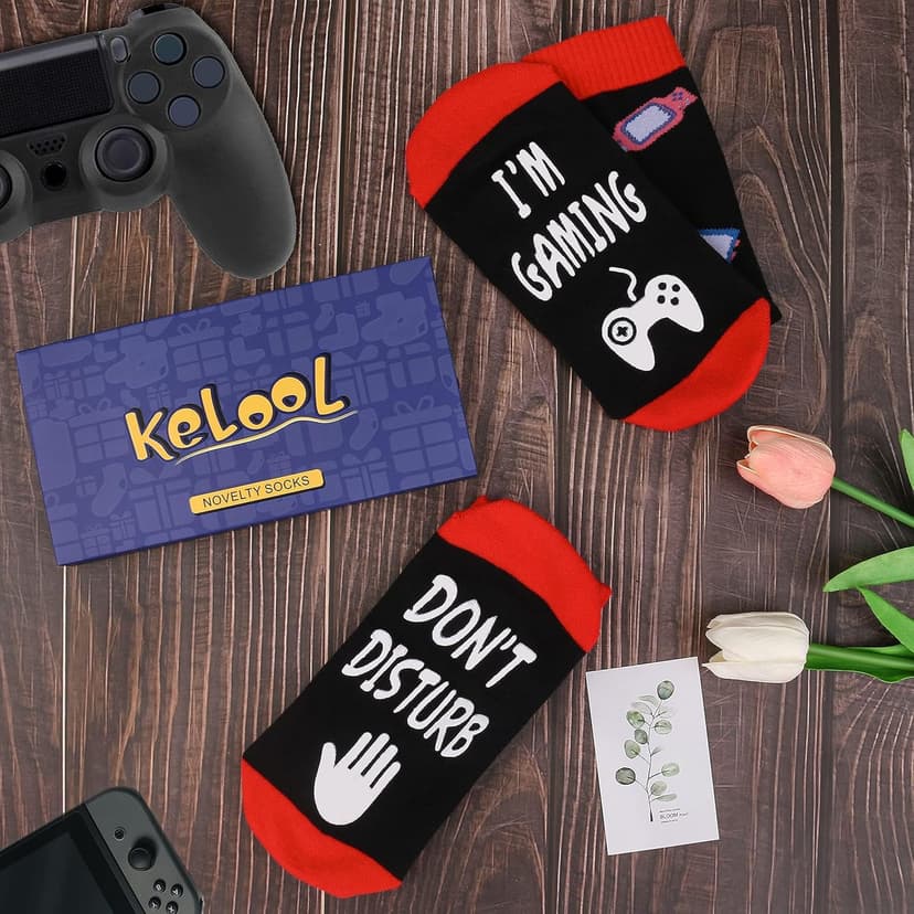 Do Not Disturb I'm Gaming Socks,Men Gifts for Men Teen Boys Dad Him Son Fathers,Valentines Christmas Stocking Stuffers