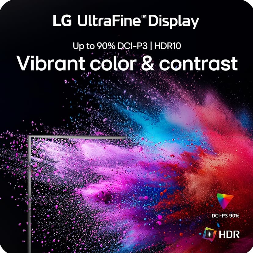 LG 32UR500K-B Ultrafine 32-inch 4K UHD (3840x2160) Computer Monitor HDR10 Built-in Speaker x2 OnScreen Control Reader Mode Flicker Safe Borderless Design HDMIx2 DisplayPort Black