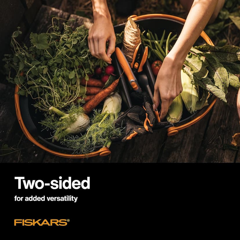 Harvesting Basket Doubles as a Colander to Collect, Transport and Clean Vegetables and Fruits, Garden Accessories Fiskars Garden Harvest Basket with Tool Caddy, Container for Gardening B08Q8N7PBN