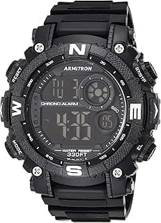 Armitron Sport Men's Digital Chronograph Resin Strap Watch, 40/8284