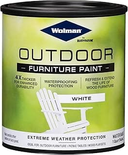 Wolman 360352 Outdoor Furniture Paint, Quart, White 32 Fl Oz (Pack of 1)