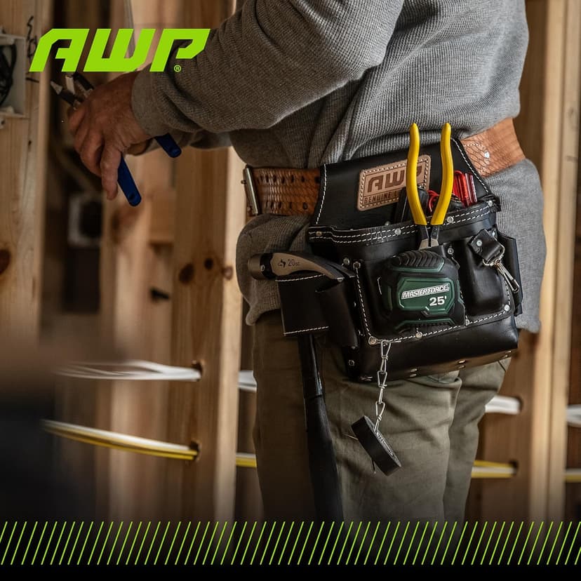 AWP Tool Pouch, Electrician Tool Pouch, Premium, Professional Multi-Pocket Organizer