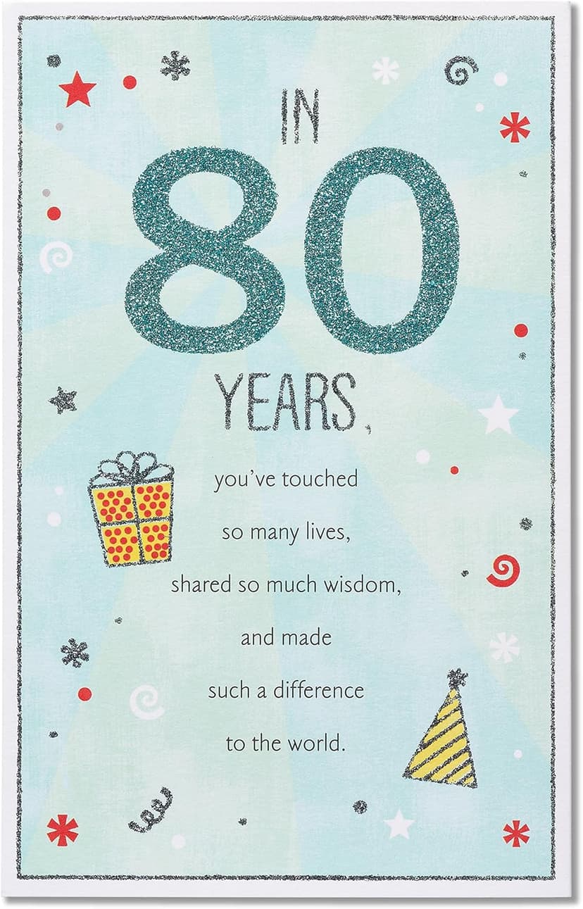 American Greetings 80th Birthday Card (In 80 Years)