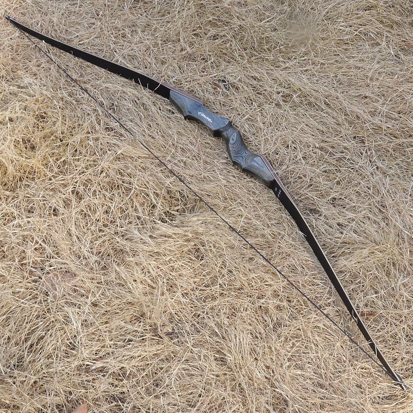 Black Hunter Archery Takedown Bow Longbow American Longbow Adult Right Hand Hunting Wood Bow 60",30-60lbs Target Practice