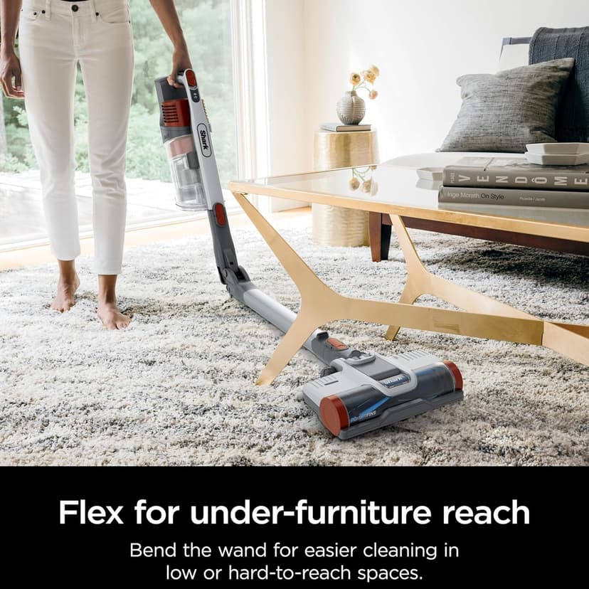 Shark Pet Pro Cordless Stick Vacuum with MultiFLEX, HEPA Filter, Lightweight, Powerful Suction, 40min Runtime, Removable Hand Vacuum, Includes Crevice Tool & Dusting Brush, UZ351H