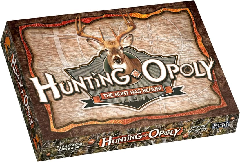 Late for The Sky Hunting-Opoly Board Game – Hunting Strategy Family Property Trading Game for 2–6 Players, Ages 8+, Tokens, Cabins & Lodges