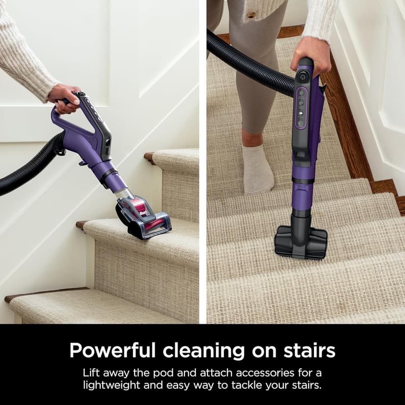 Shark POWERDETECT Upright Vacuum Cleaner with HEPA Filter, Heavy Duty Vacuum with Powerful Suction for Pet Hair Pickup, DuoClean Technology, Powered Lift-Away, Ideal for Carpets & Hardfloors, AZ4002