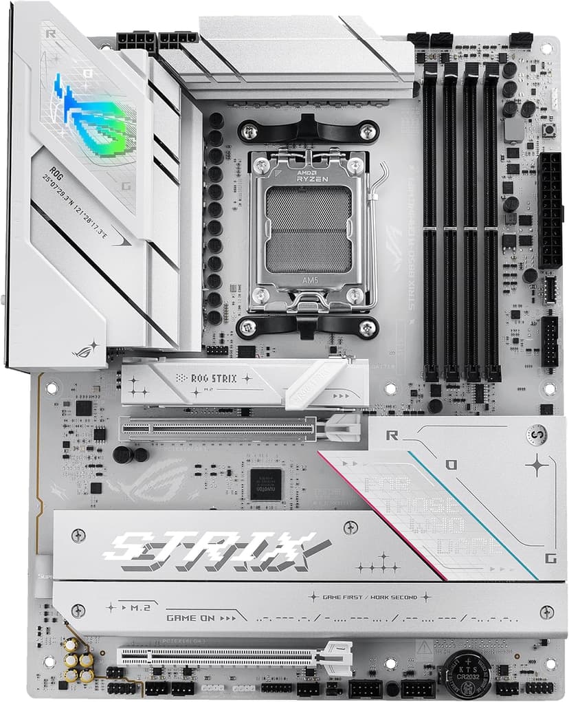 ASUS ROG Strix B850-A Gaming WiFi AMD AM5 B850 ATX Motherboard 14+2+2 Power Stages, DDR5 AEMP, 2.5G LAN, WiFi 7 with Q-Antenna, 4X M.2, PCIe® 5.0, USB 20Gbps Type-C, AI Networking II, ASUS AI Advisor