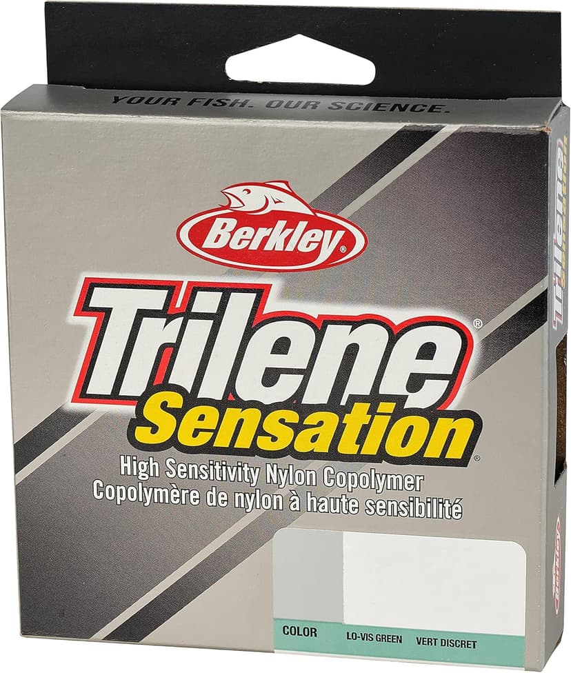 Berkley Trilene® Sensation, Low-Vis Green, 4lb | 1.8kg Monofilament Fishing Line, Suitable for Freshwater Environments