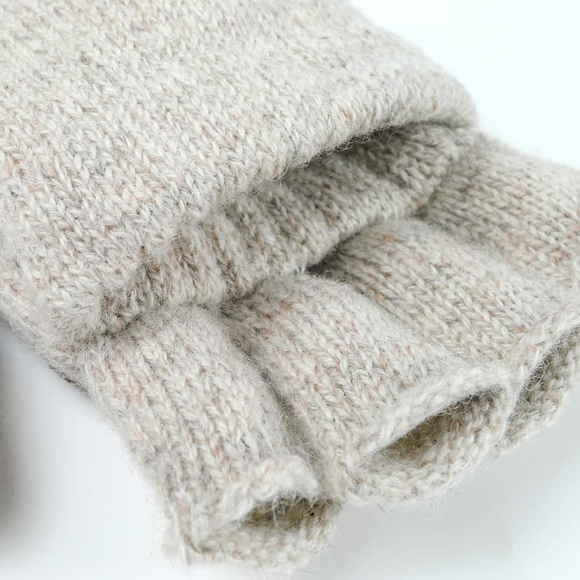 Illinois Glove Company 360 Rag Wool Glomitt Flip Mitten 3M Thinsulate Lined Tan