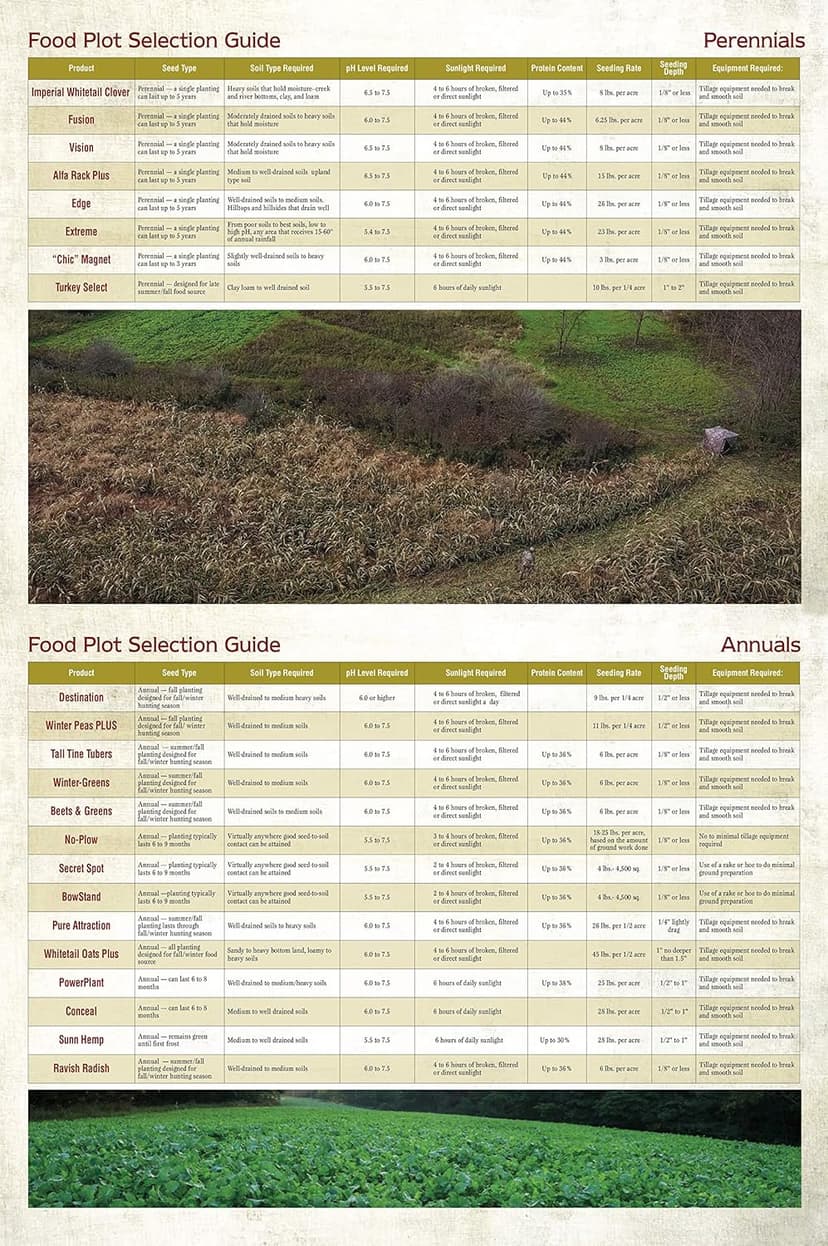Whitetail Institute BowStand Deer Food Plot Seed, Annual Forage Designed to Attract Deer to Small, Remote Food Plots for Bow Hunting, Can Be Planted with Hand Tools, 4 lbs (4500 sq ft)