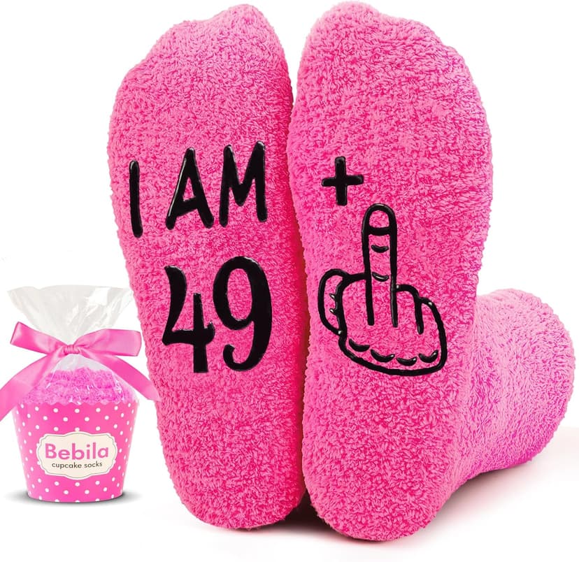 Bebila Birthday Gifts for Women Funny Socks for 30 40 50 60 70 Year Old Woman Birthday Gifts for Mom Sister Wife Friends