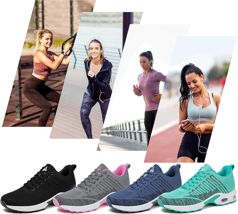 Mishansha Womens Sneakers Air Cushion Running Tennis Shoes Women Lightweight Arch Support Walking Shoes