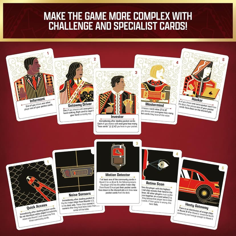 The Gang | Grown-Up Toy of the Year Finalist | Co-Operative Poker | Family Game | Game Night | Strategy Game | Ages 10+