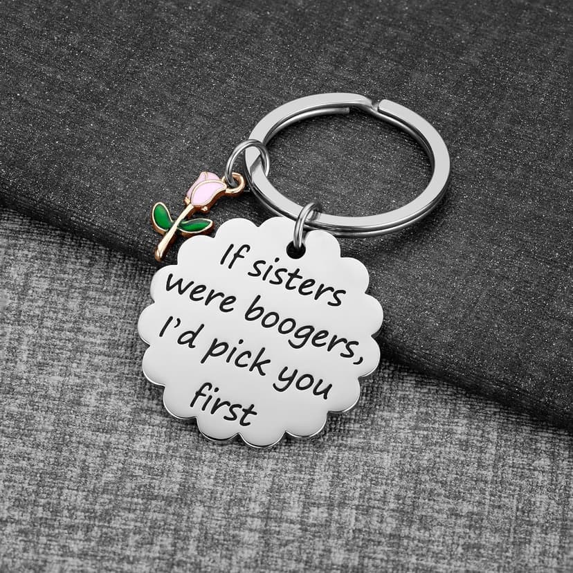 iJuqi Sister Christmas Gifts from Sisters - Big Middle Little Sisters Keychain Birthday Gifts for Sister