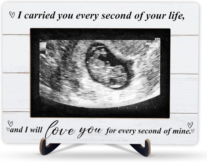 Miscarriage Memorial Picture Frame, I Carried You Every Second of Your Life Wooden Photo Frame With Stand, Baby Loss Memorial Gifts For Parents, Baby Loss Remembrance Gifts For Mom, A34