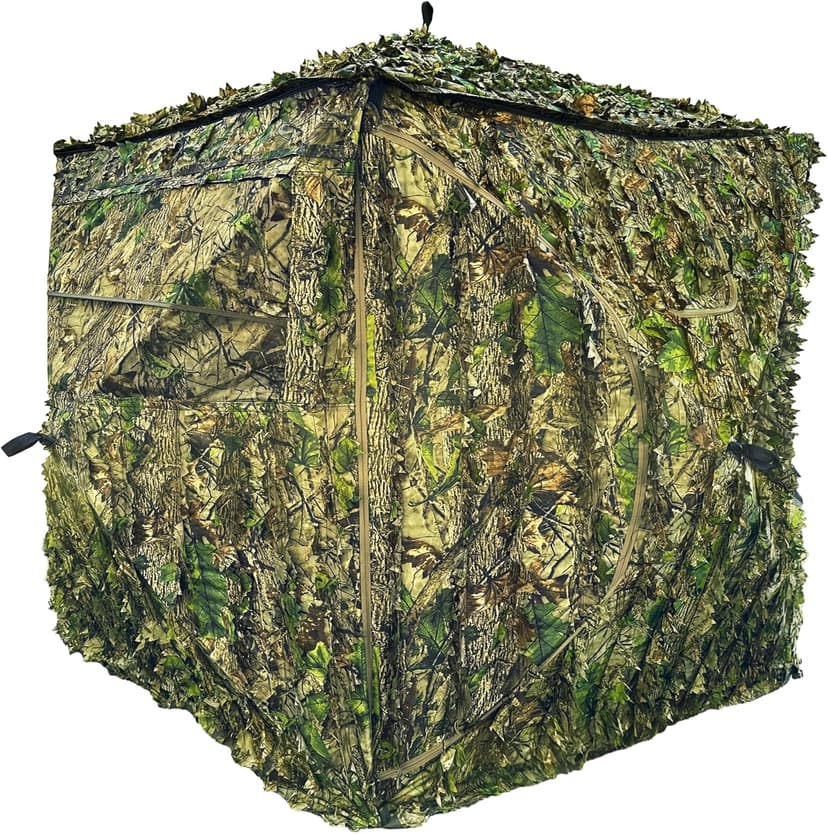 AYIN See Trough Pop Up Hunting Blind, See Thru Ground Blind - Essential Hunting Tent for Deer, Portable and Easy Setup, Ideal Hunting Essentials, Durable and Concealed Ground Blind