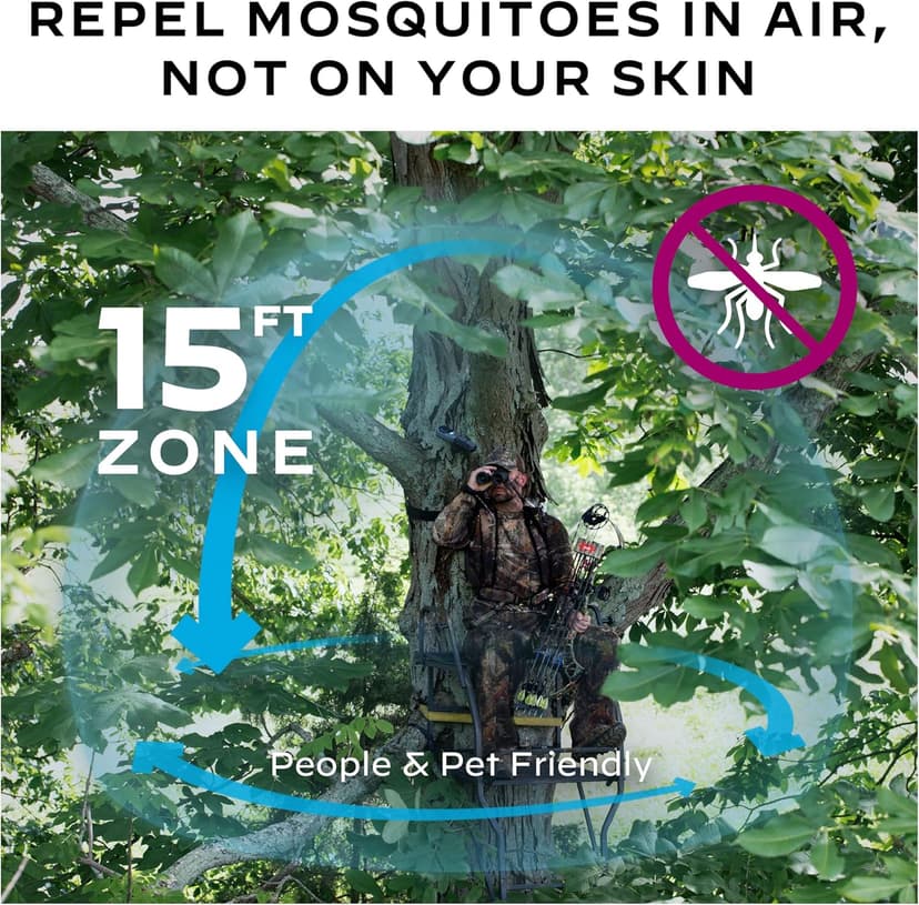 Thermacell Mosquito Portable Repeller; Includes 12-Hour Refill; 15 Foot Zone of Protection; Highly Effective Mosquito Repellent; Bug Spray Alternative; Scent Free