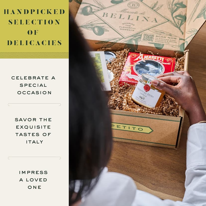 Bellina Gluten-Free Vegan Gift Basket - Italian Organic GF Pasta Gift Basket With Sun Dried Tomatoes, Basil Pesto, & Tomato Sauce - Vegetarian Gourmet Pasta for Foodies, Holidays - Imported from Italy