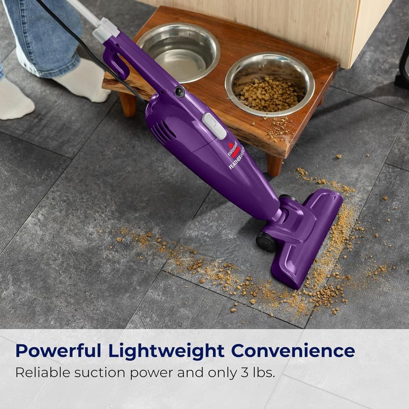 Bissell 20334 Featherweight Stick Vacuum Lightweight Bagless Vacuum, Purple