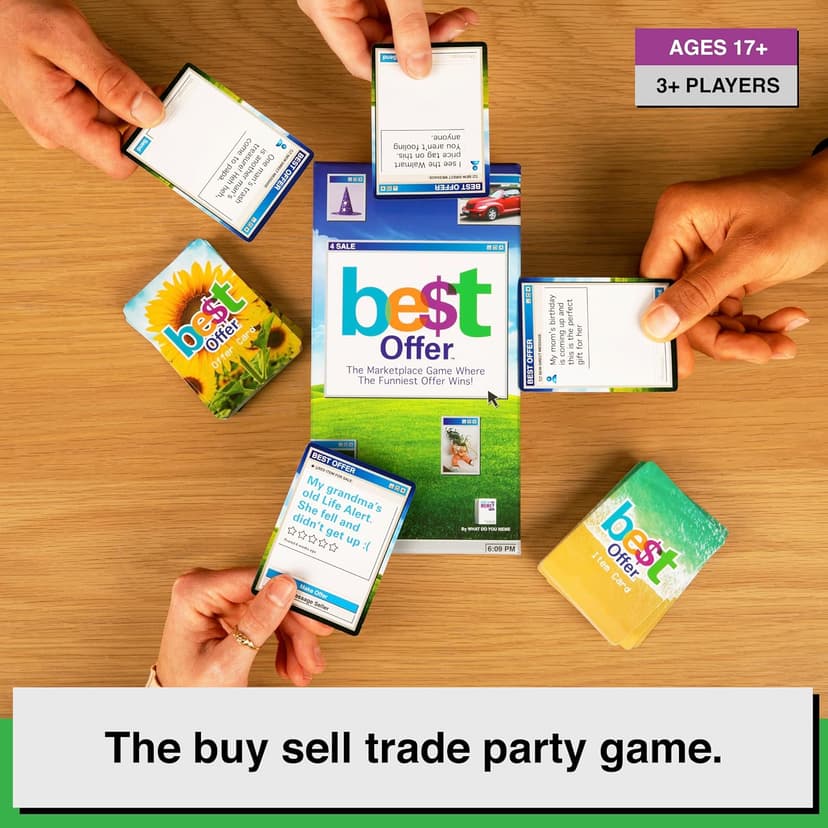 The Buy Sell Trade Game - Adult Card Games for Game Night by What Do You Meme?®+