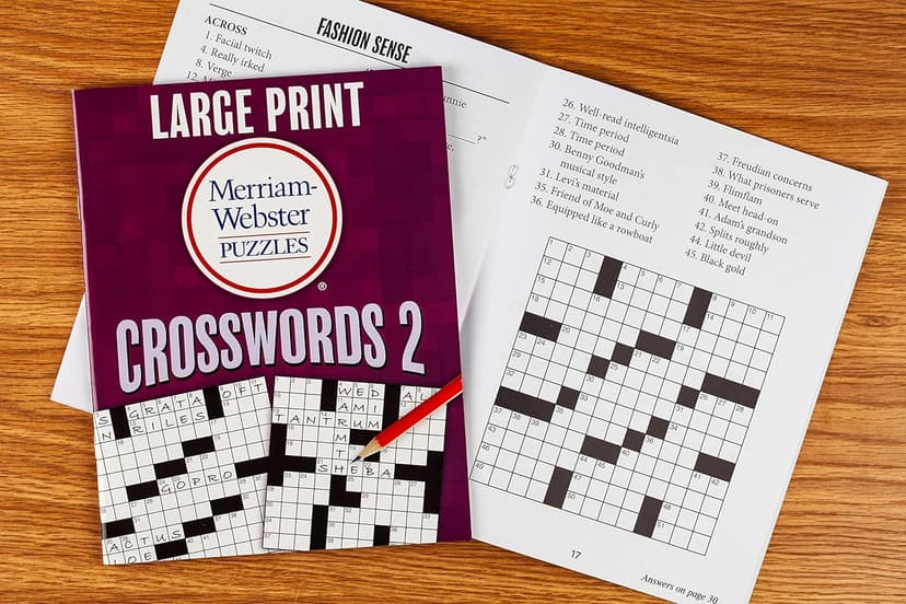 Large Print Merriam-Webster Puzzles 10 Booklet Set (Brain Games Large Print)