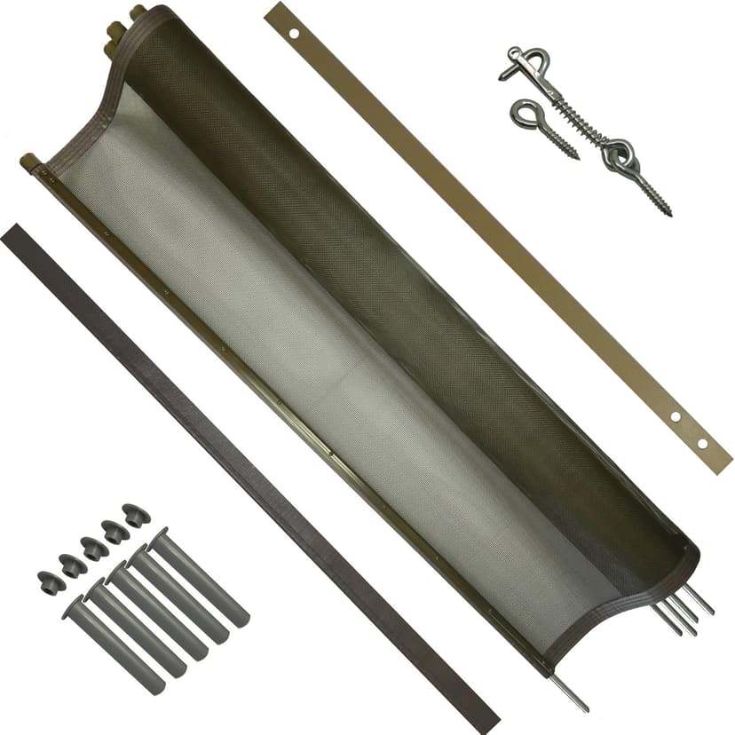 Pool Fence DIY by Life Saver Fencing Section Kit, 4 x 12-Feet, Brown