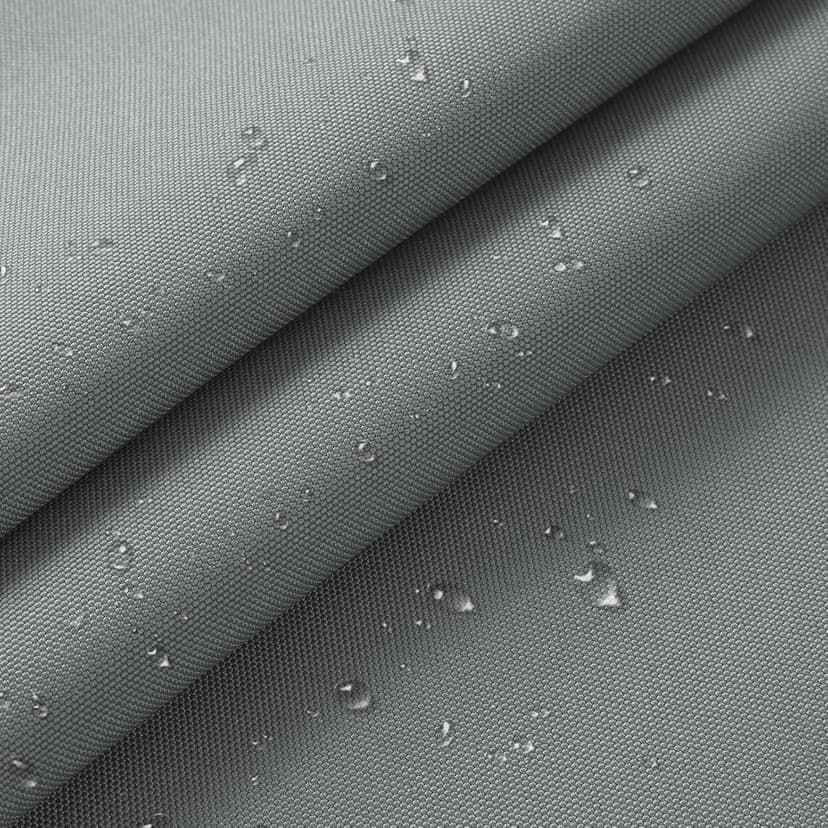 1200D Thicken Waterproof Canvas Fabric by The Yard 58" W Water-Resistant Polyester Fabric Heavy Duty Outdoor Upholstery Material for Chair Patio Cushion Furniture Cover Sewing DIY, 1 Yard Silver Grey
