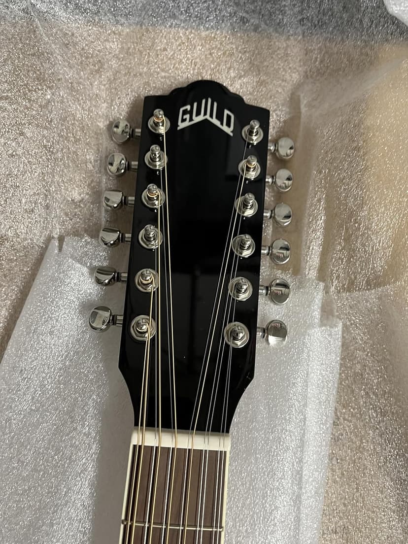GUILD Guitars D-2612CE Deluxe ATB 12-string Acoustic Guitar, Antique Burst, Archback Deluxe, Solid Top, Dreadnought, Westerly Collection