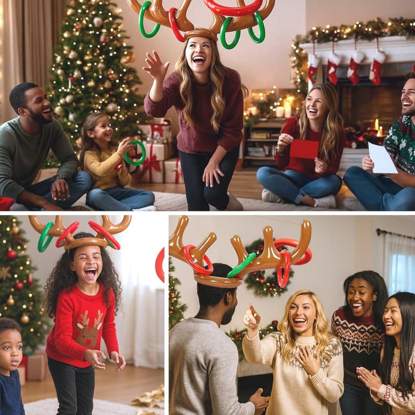 Gutter Games 12 Games of Christmas - 12 Hilarious Holiday Activities [Family Party Games Pack for Kids, Teens & Adults] - by Beat That! Game - Multicolor