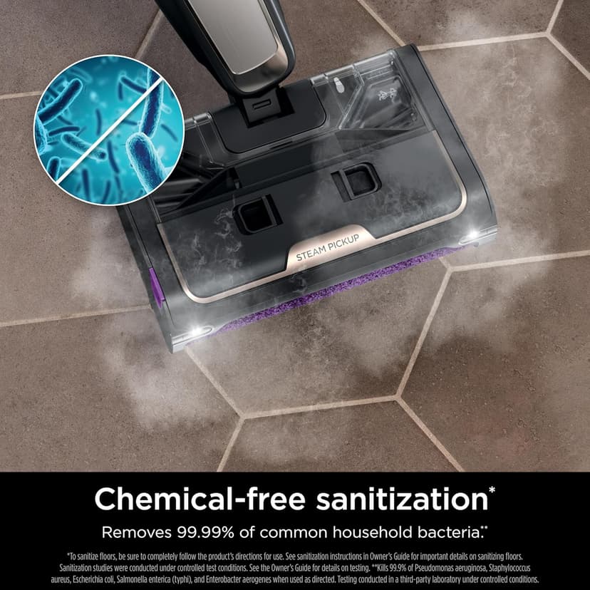 Shark Steam Pickup Lightweight 3-in-1 Steam Mop Cleaner Picks Up Debris, Deep Scrubs & Steam Sanitizes - All At Once for Home with Sealed Hard Floors like Hardwood, Tile & Laminate, SD201