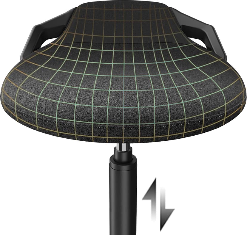 Standing Desk Chair, Adjustable Ergonomic Standing Stool, Swivel Sitting Balance Chair, Anti-Slip Bottom Pad