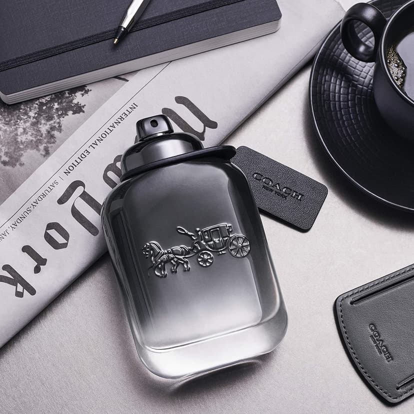 Coach for Men Eau de Toilette - Men's Fragrance - Fougere Woody - With notes of Pear Nashi, Cardamom & Vetiver
