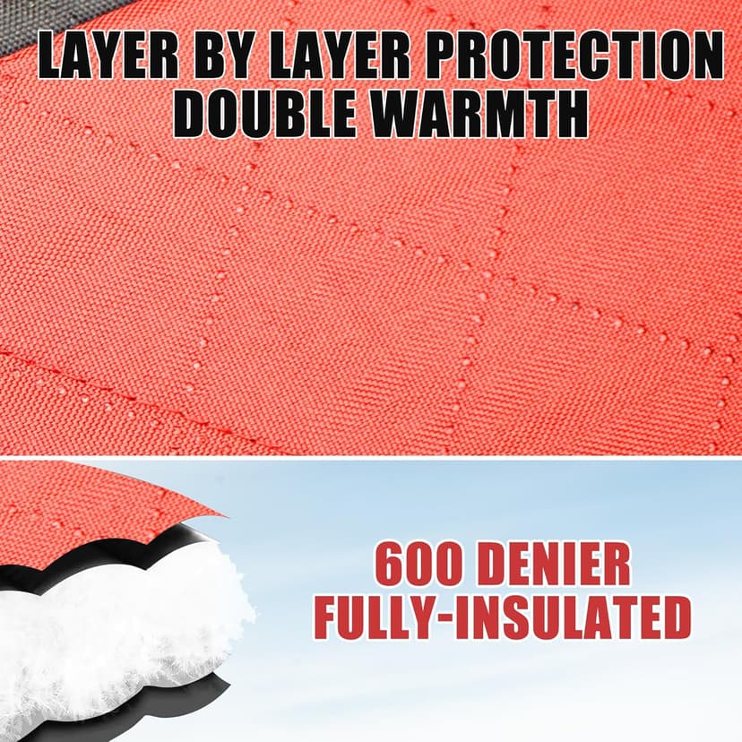 ShedOFF 300D/600D Insulated Ice Fishing Shelter 2-3 Person, Wide Bottom Windproof Pop-up Ice Fishing Tent, Thermal Portable Ice Shanty Ice Shack