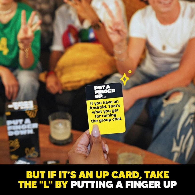 Put A Finger Down - Hilarious Party Card Game, Game Night, Parties, Big and Small Groups | Fun Social Icebreaker with 400 Cards for 2+ Players