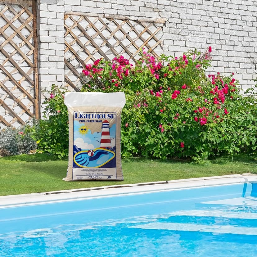 U.S. Silica 50 Pound Pool Filter Sand, Safe and Odorless Crystalline Silica Filtration Media for Swimming Pool Systems Maintenance