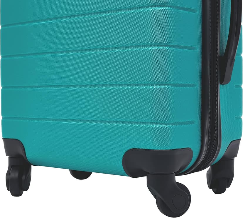 Wrangler Smart Spinner Hardside Luggage, 2 Piece Set, Teal