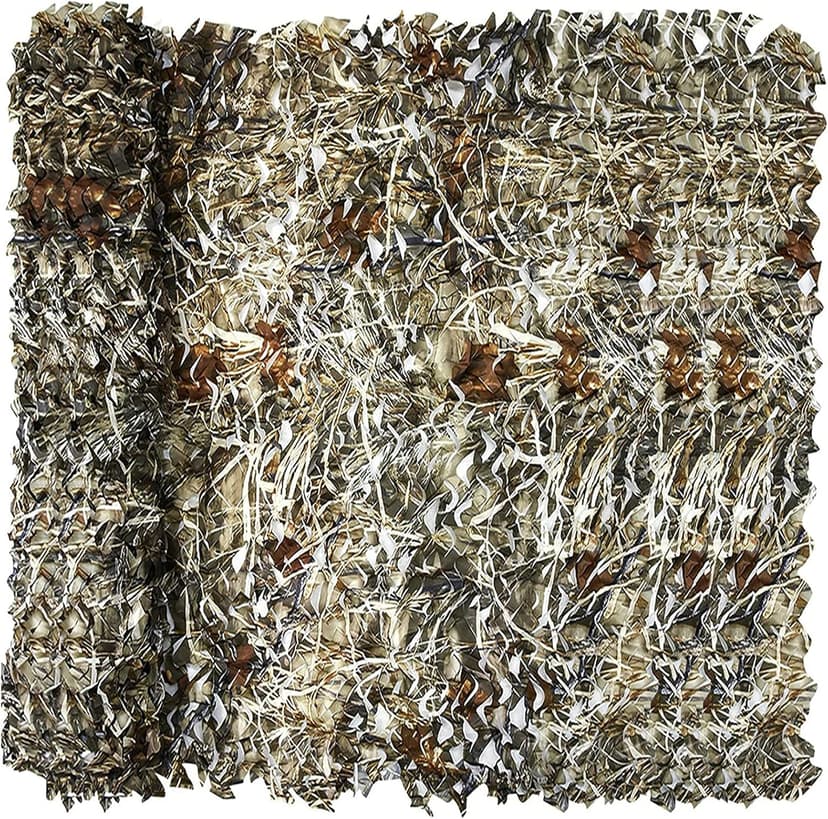 Camo Netting, Camouflage Netting, Hunting Blind Camo Net, Army Party Decorations, Sunshade Fence Nets, Lightweight, Bulk Roll, Mesh, Great for Camping, Shooting, Photograph, Car Cover, Outdoor