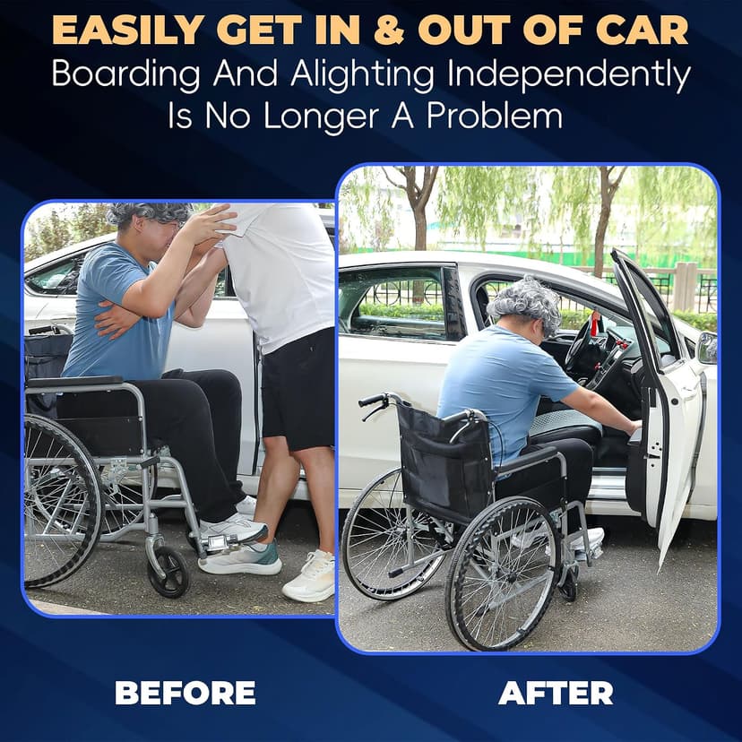 4 in 1 Car Handle Assist for Elderly Car Door Handle - Multifunction Car Transfer Aid - Help Elderly Get Out of Car, Auto Cane Portable Vehicle Support Handle for Seniors, Handicapped, Max 450 Pounds B0D6YV73LJ